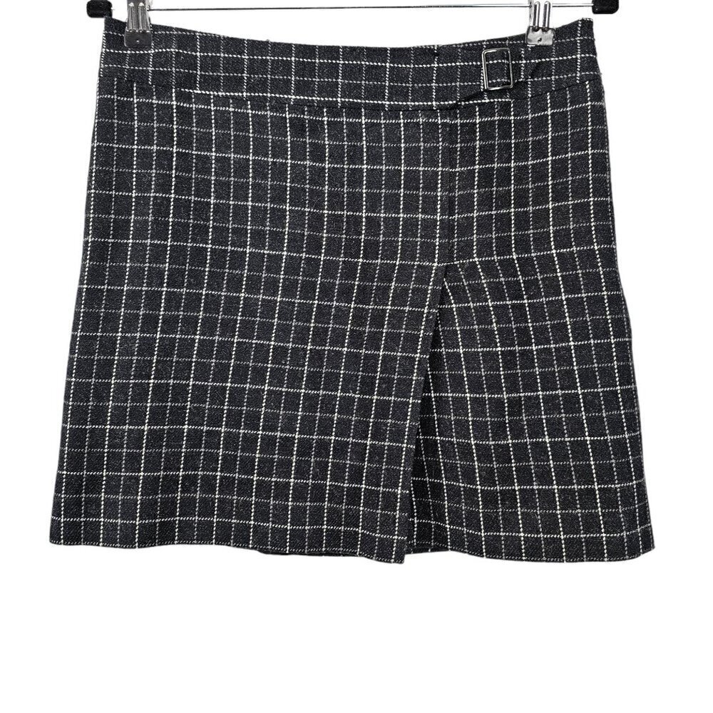 ❤️Loft Ann Taylor Wool Blend Black & White Mini Skirt